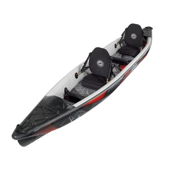 ExtaSea DS Double 473 Hochdruck Kajak Full Drop-Stitch 2er Luftkajak Set Red-grey 4 ExtaSea DS Double 473 Hochdruck Kajak Full Drop-Stitch 2er Luftkajak Set Red-grey – Bild 4