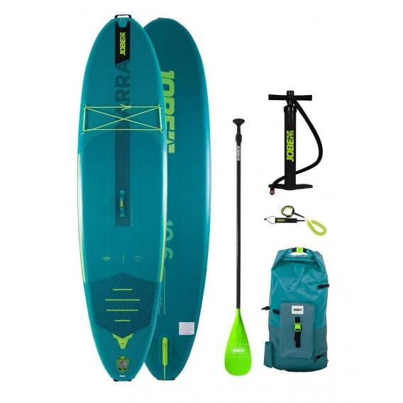 Jobe Yarra 10.6 Aufblasbares Stand Up Paddle Board SUP Set Teal 1 Jobe Yarra 10.6 Aufblasbares Stand Up Paddle Board SUP Set Teal